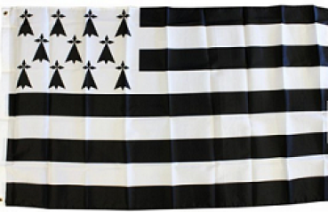 Flagge - Fahne - Gwenn Ha Du -  Bretagne - bretonisch